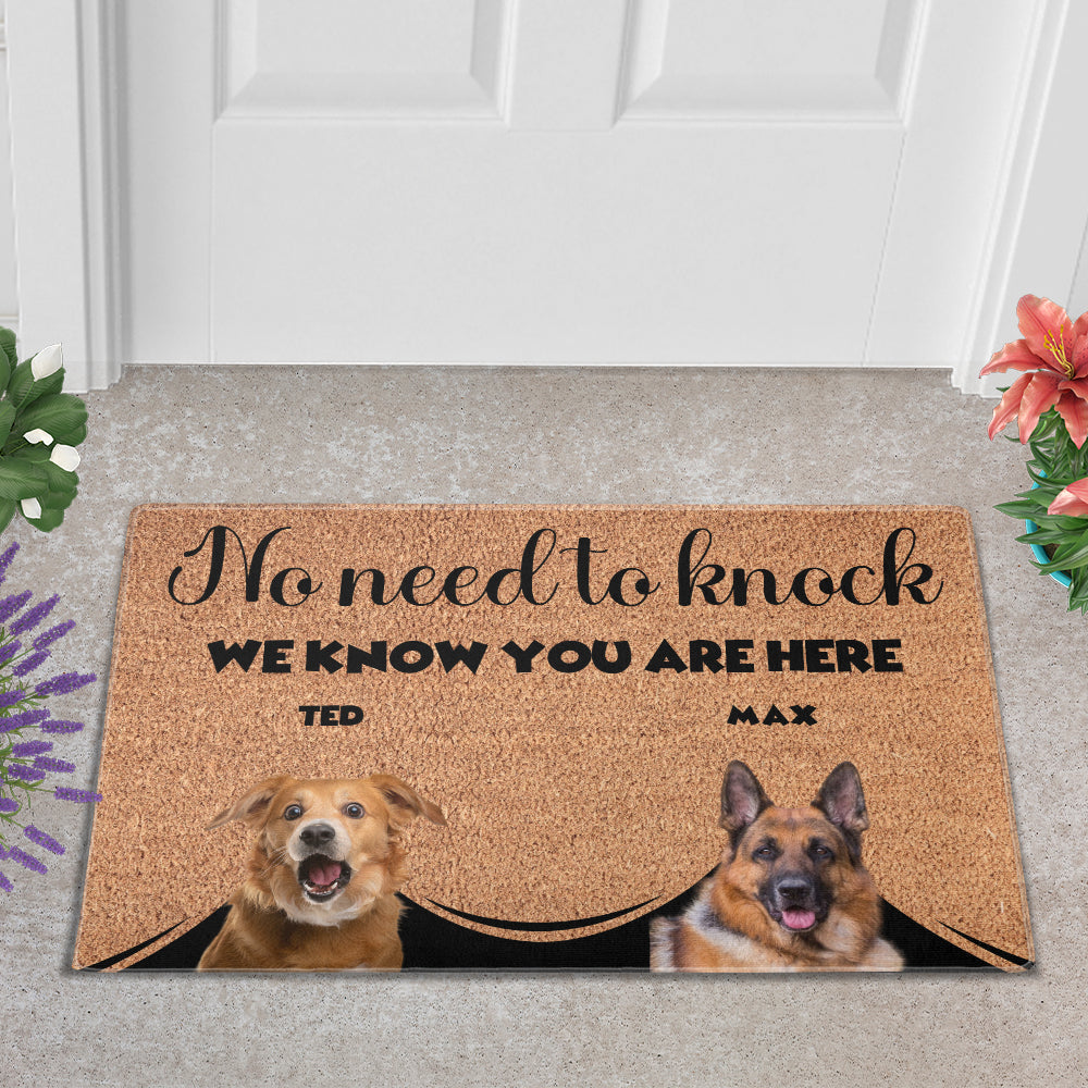 Personalized Pets Doormat - Up to 6 Pets 
- Decorative Mat - Upload Photo