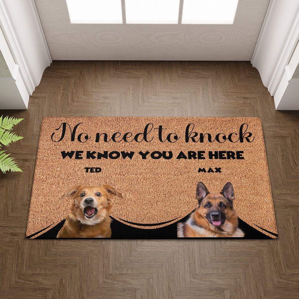 Personalized Pets Doormat - Up to 6 Pets 
- Decorative Mat - Upload Photo