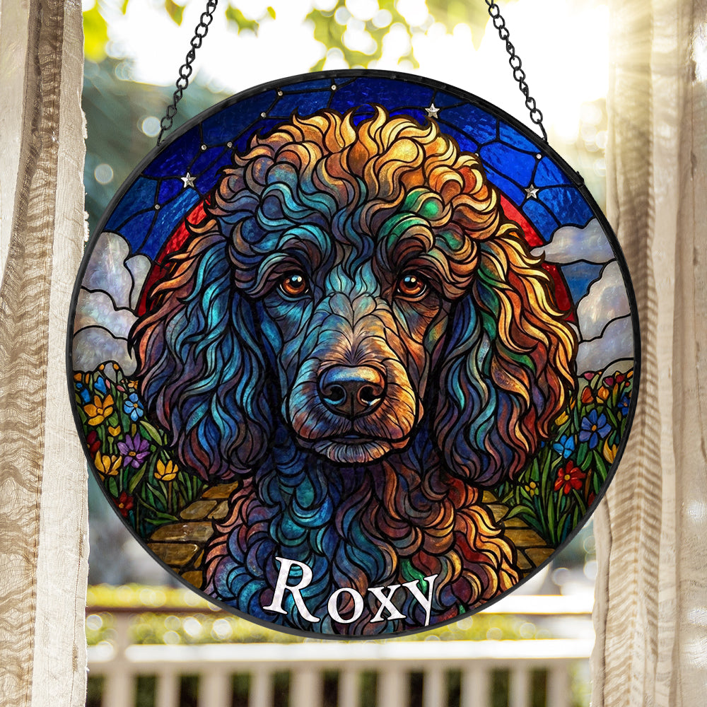 Personalized Rainbow Bridge Stained Glass Ornament