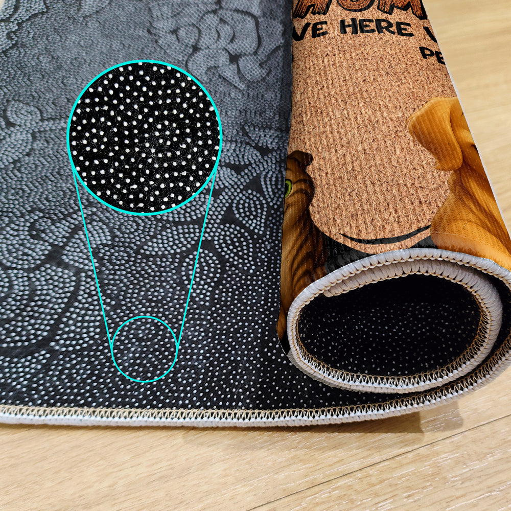 Personalized Dogs Doormat - Up to 6 Pets - Decorative Mat - Custom Doormat V2