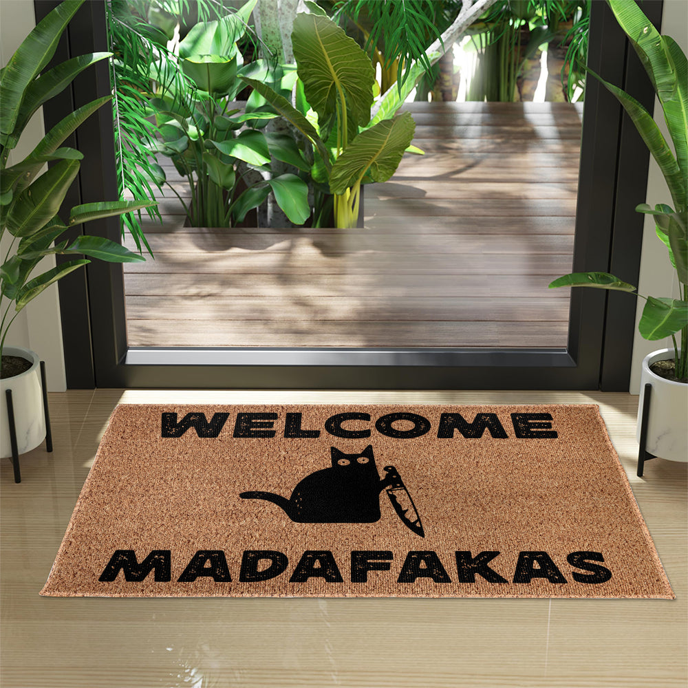 Welcome Madafakas Doormat - Funny Doormat 
- Decorative Mat