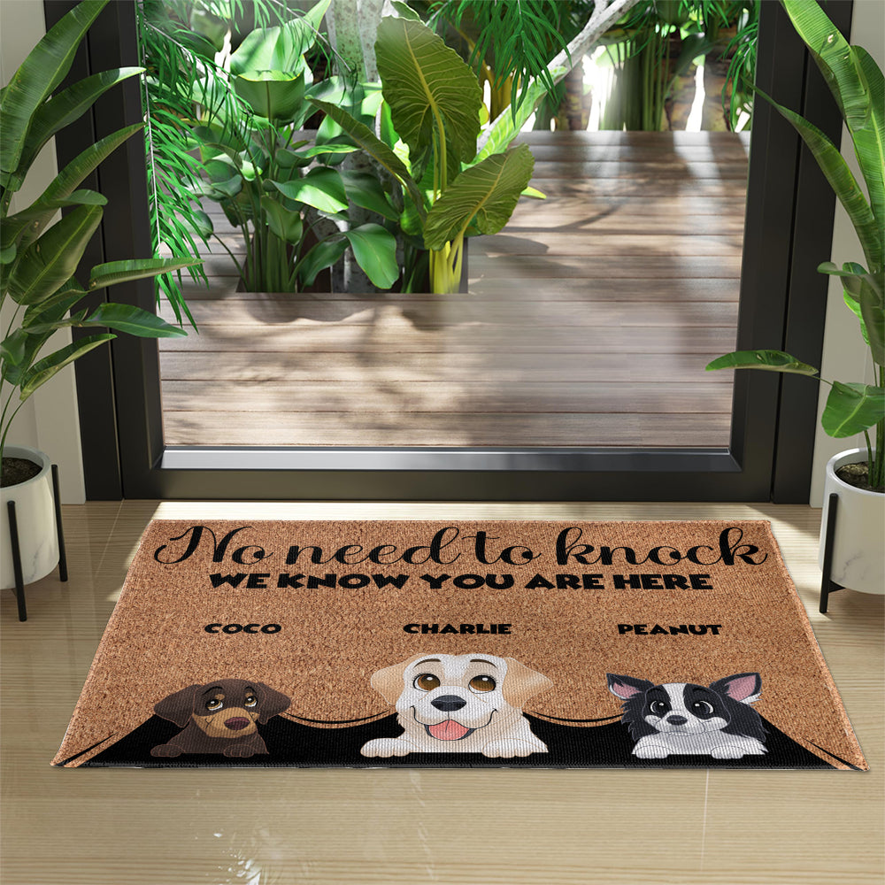 Personalized Pets Doormat - Up to 6 Pets - Decorative Mat - Custom Doormat