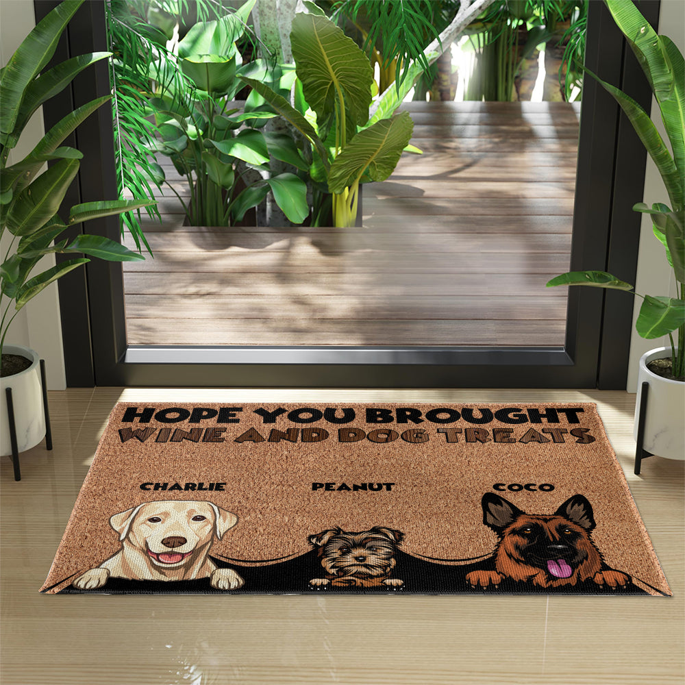 Personalized Dogs Doormat - Up to 6 Pets - Decorative Mat - Custom Doormat