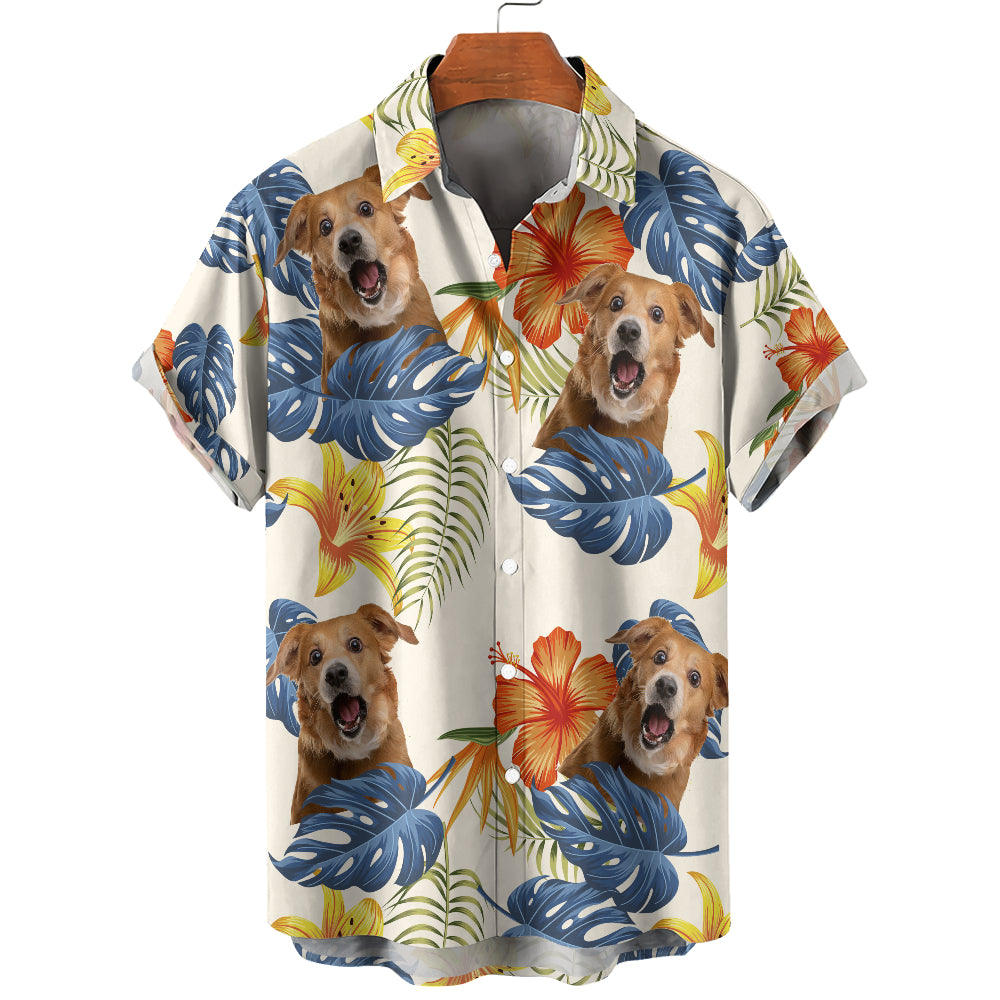 Personalized Hawaiian Shirt - Upload up to 6 Photos - HS25333