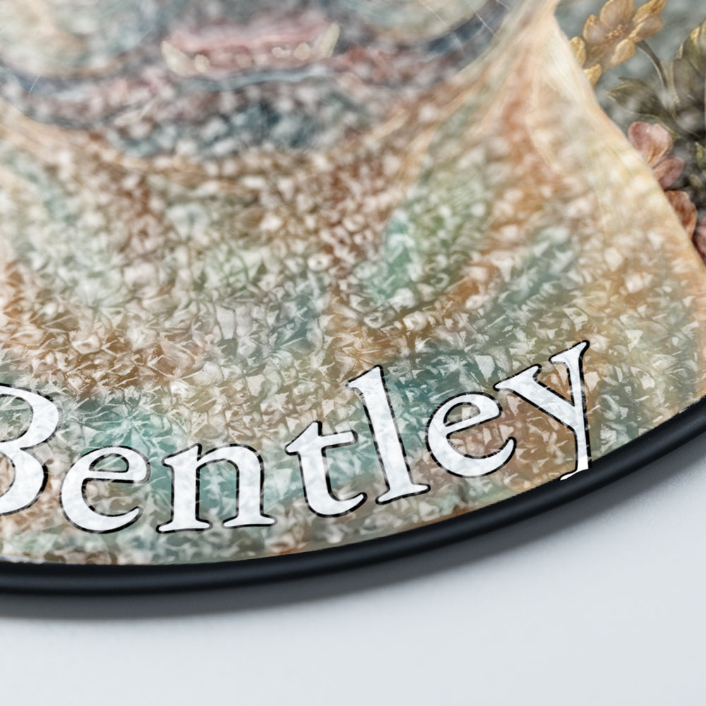 Personalized French Bulldog Stained Glass Ornament