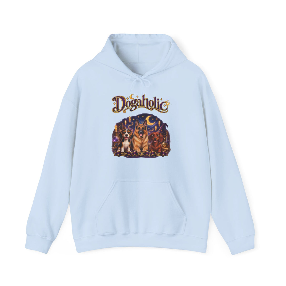 Personalized Dog Hoodie – Dogaholic Wizard Pups – Foto 19