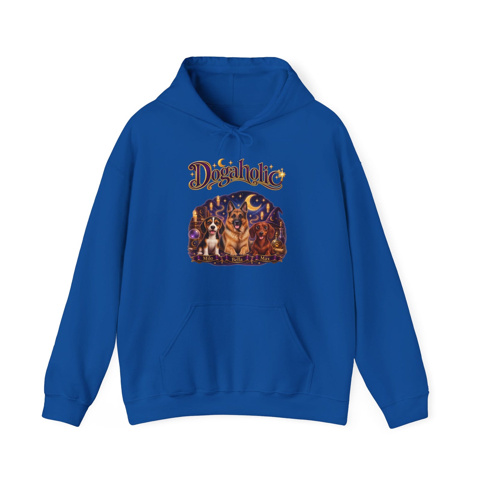 Personalized Dog Hoodie – Dogaholic Wizard Pups – Foto 13