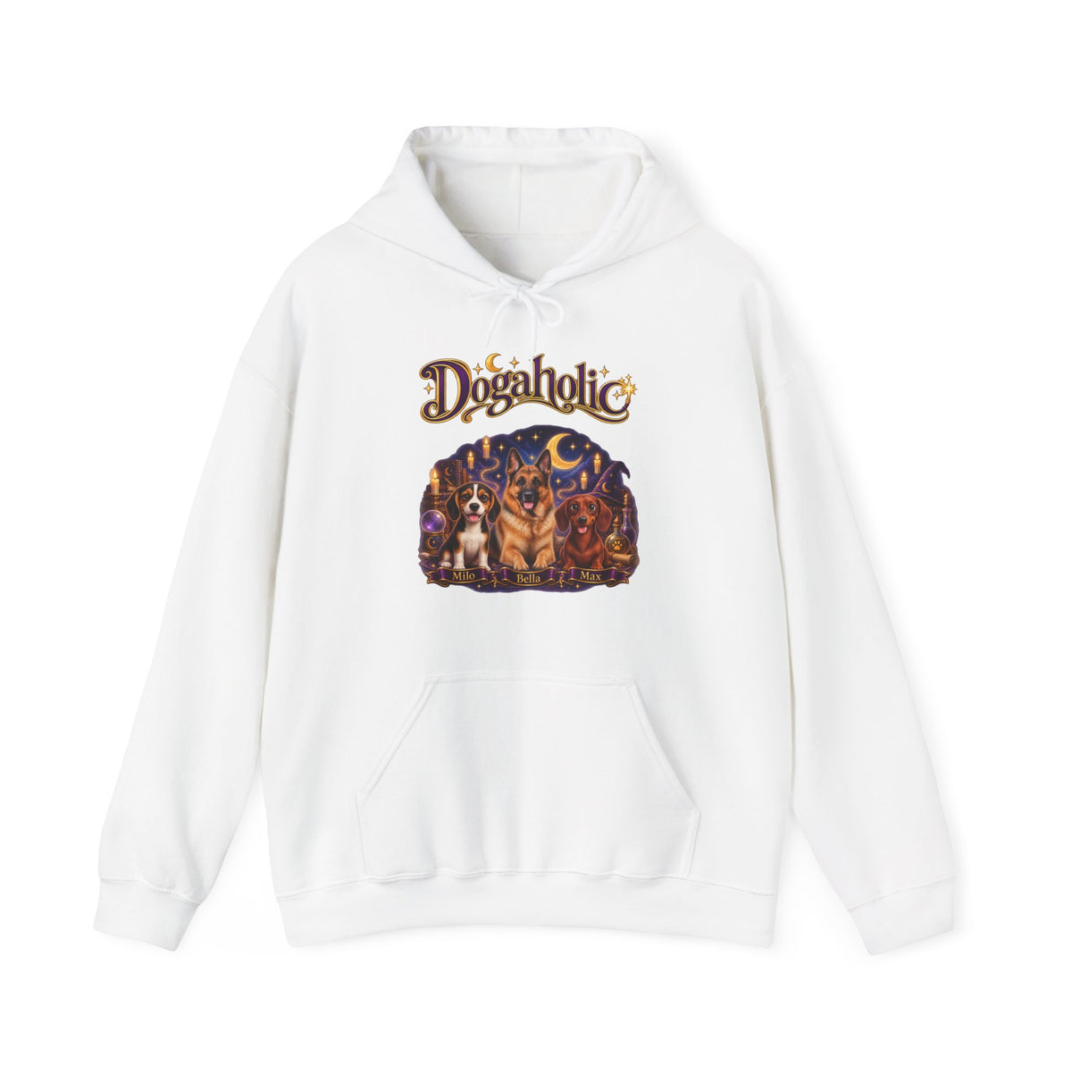 Personalized Dog Hoodie – Dogaholic Wizard Pups – Foto 7