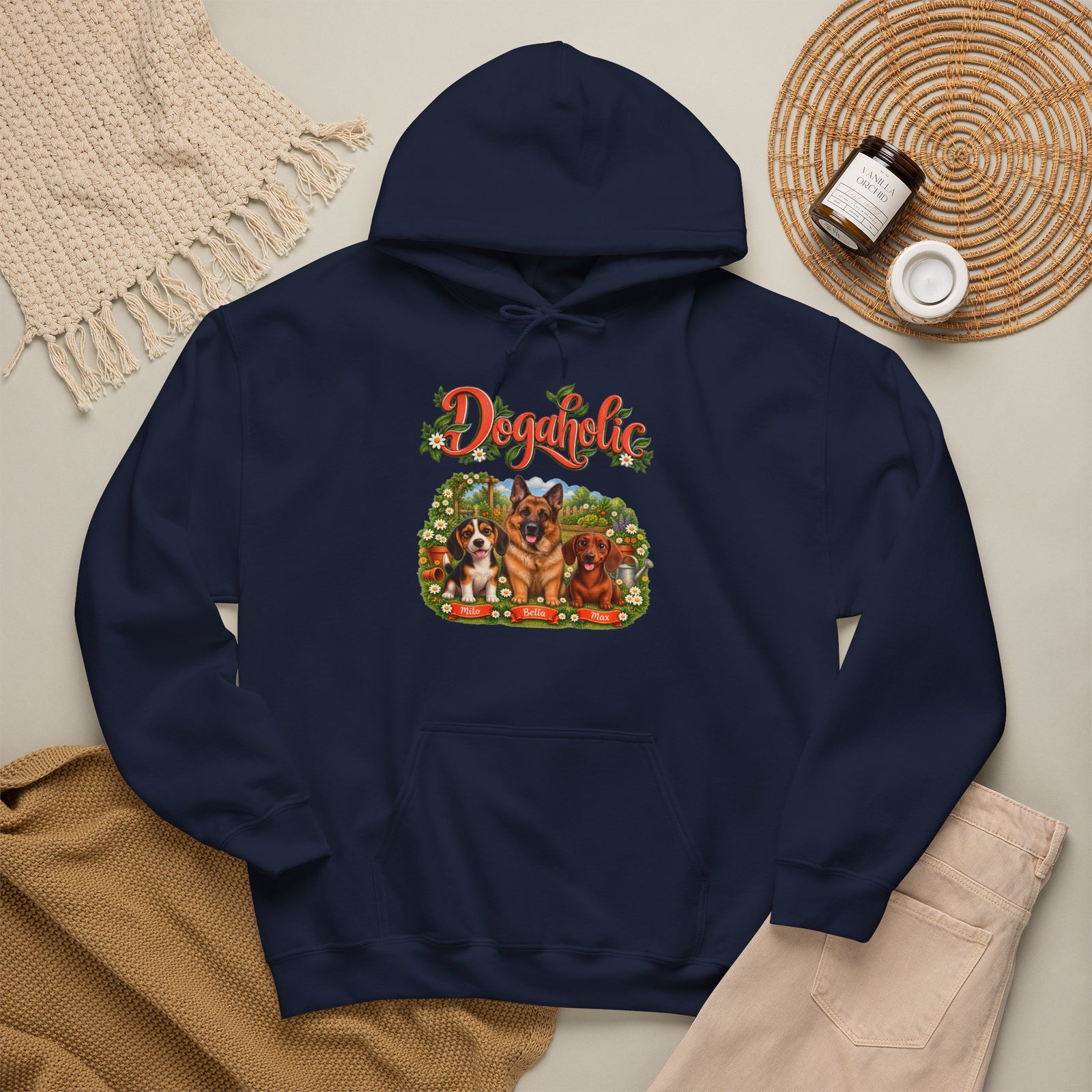 Personalized Dog Hoodie – Dogaholic Garden – photo 2