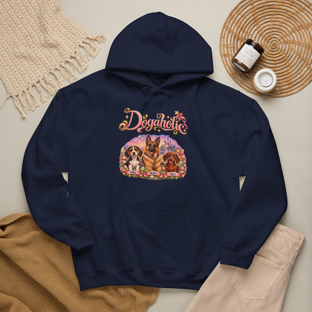 Personalized Dog Hoodie – Dogaholic Fairy Tale – photo 2