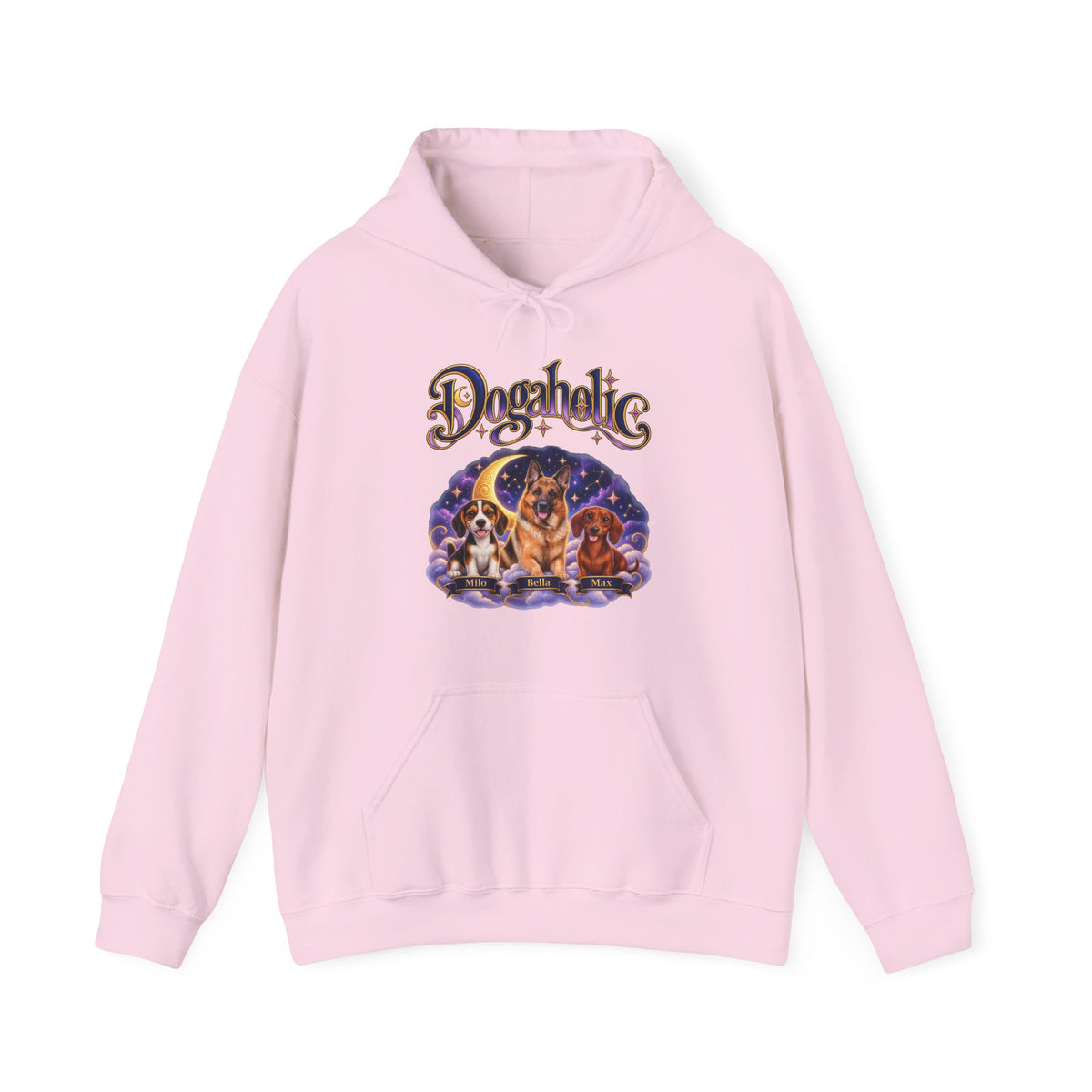 Personalized Dog Hoodie – Dogaholic Celestial Moon – Foto 16