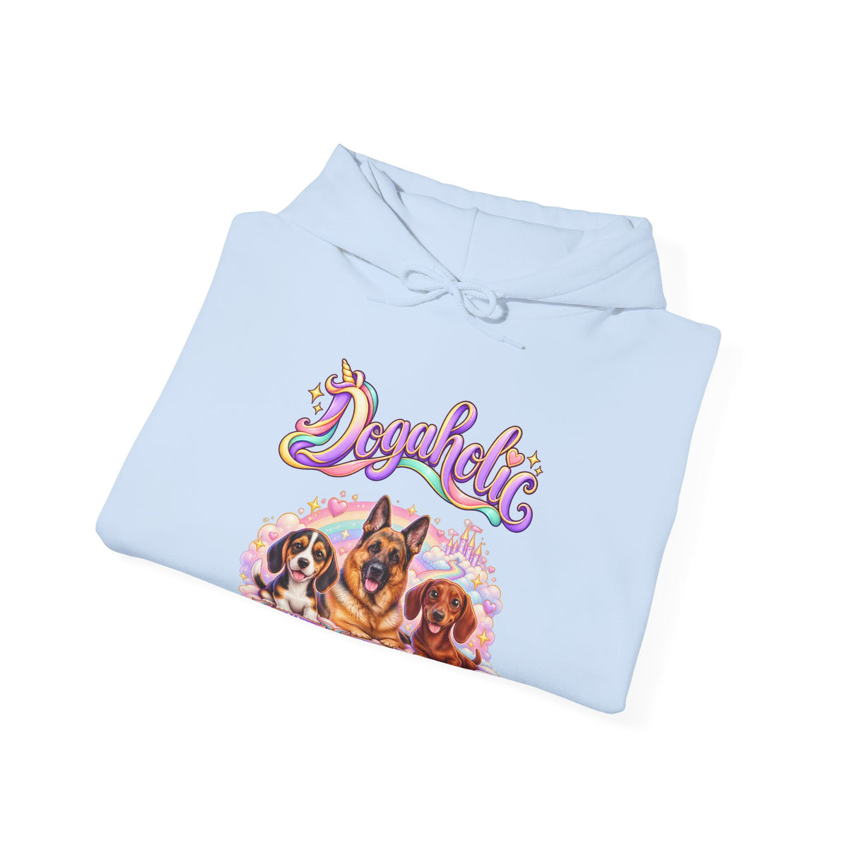 Personalized Dog Hoodie – Dogaholic Pastel Rainbow – photo 21