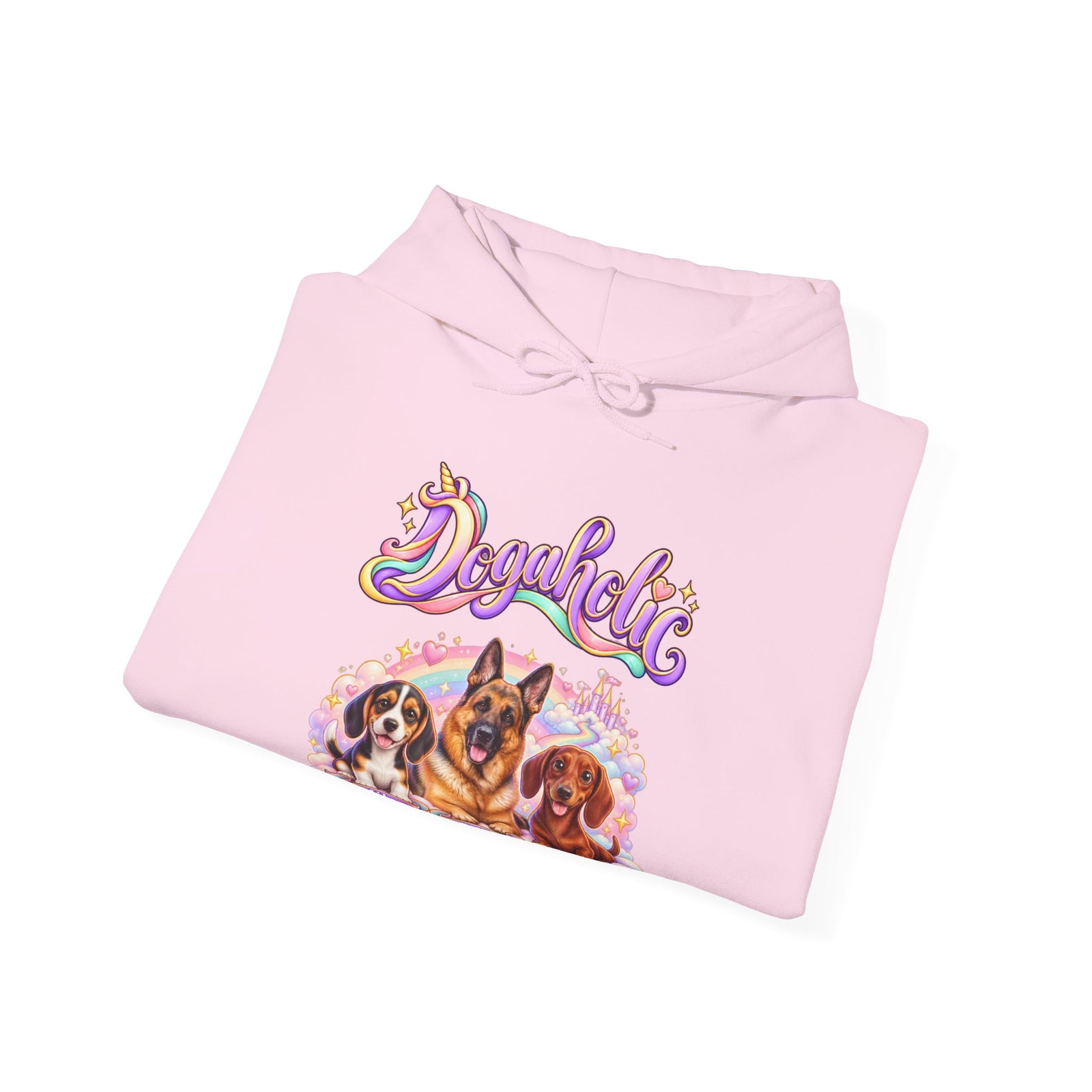 Personalized Dog Hoodie – Dogaholic Pastel Rainbow – photo 18