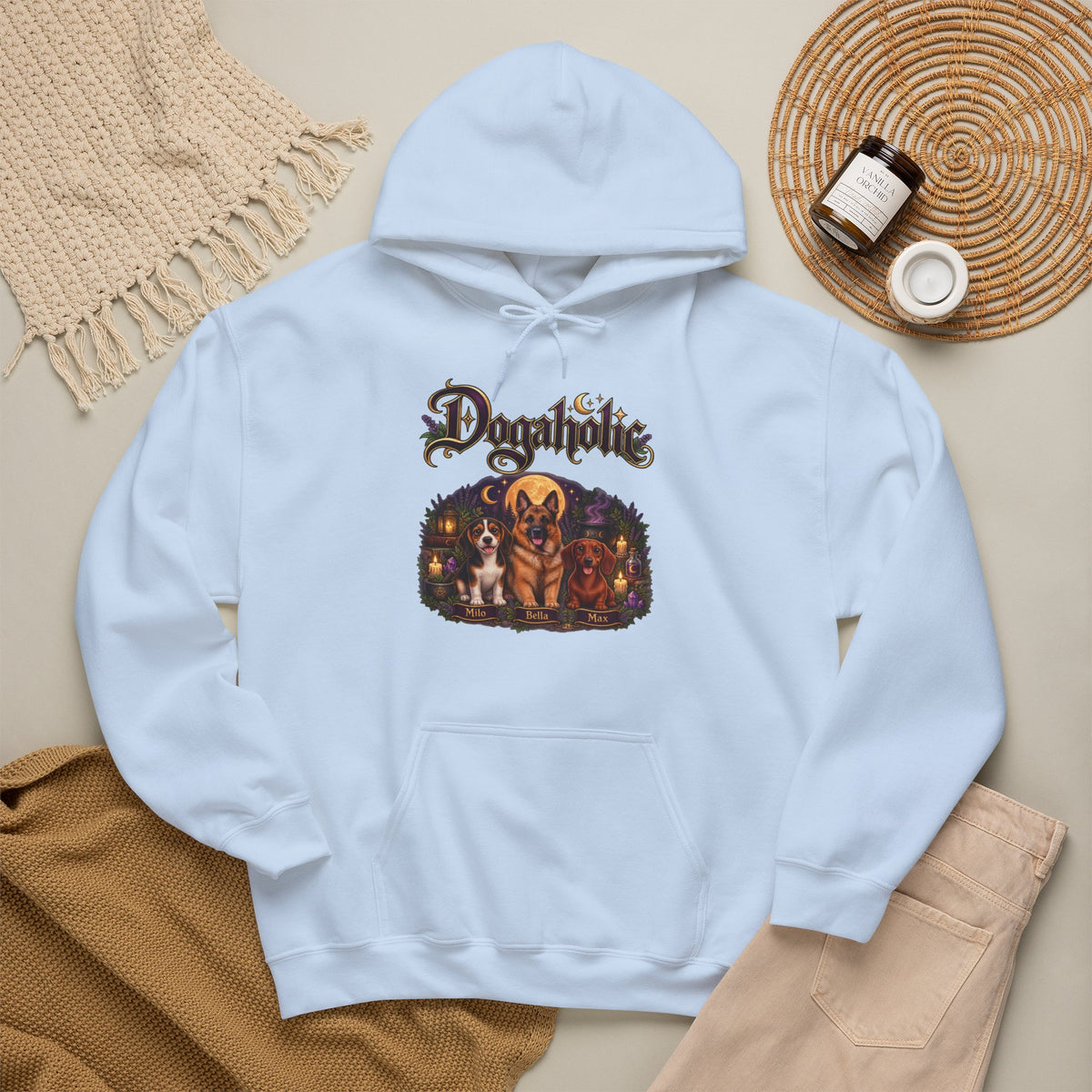 Personalized Dog Hoodie – Dogaholic Mystic Moonlight – photo 20