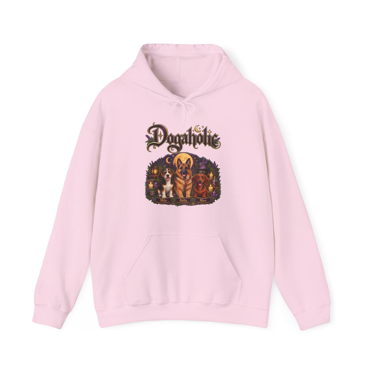 Personalized Dog Hoodie – Dogaholic Mystic Moonlight – photo 16