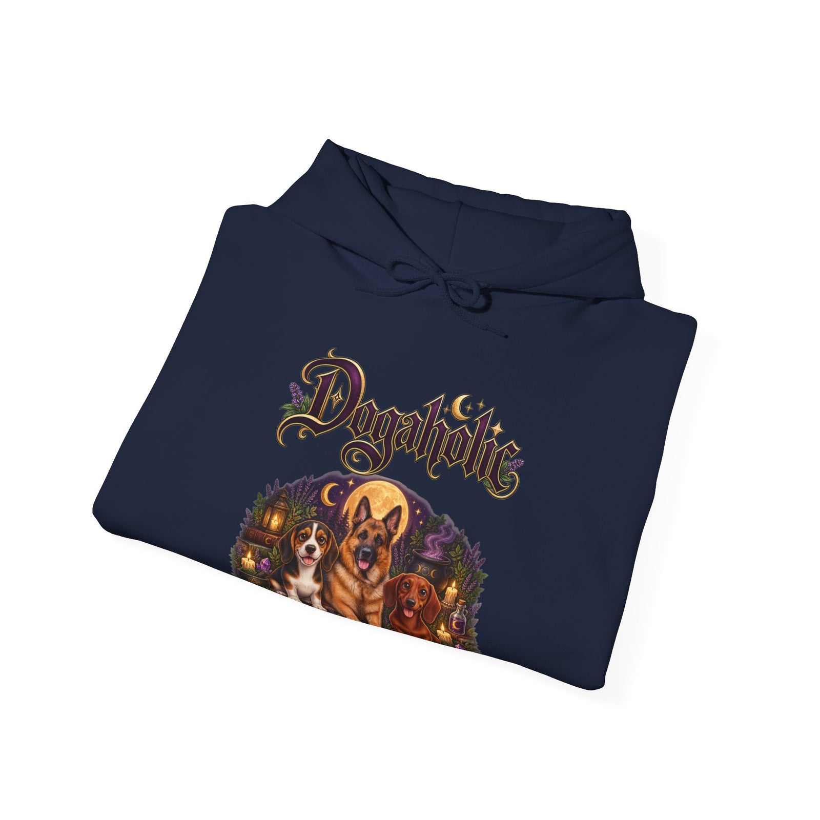 Personalized Dog Hoodie – Dogaholic Mystic Moonlight – photo 3