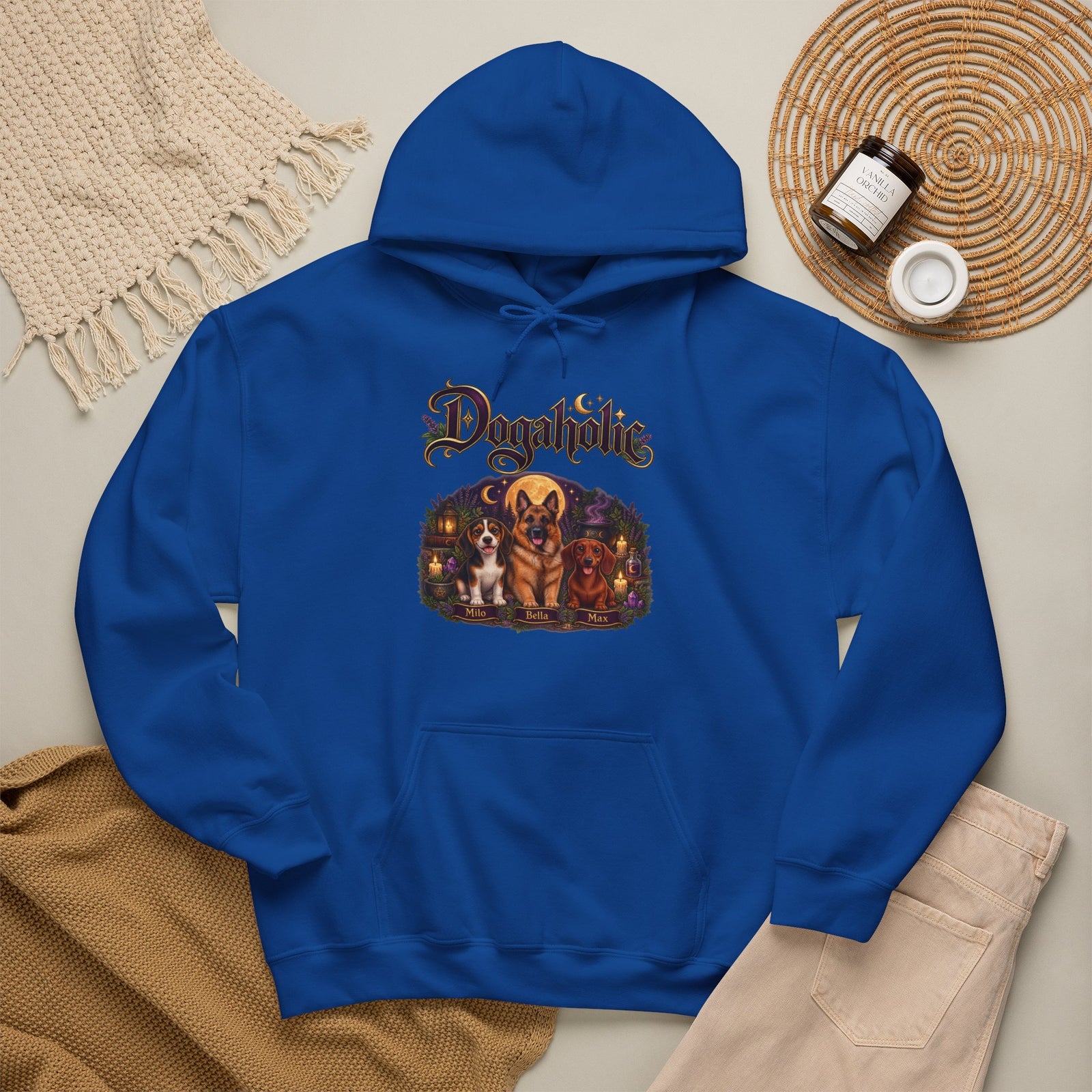 Personalized Dog Hoodie – Dogaholic Mystic Moonlight – photo 14