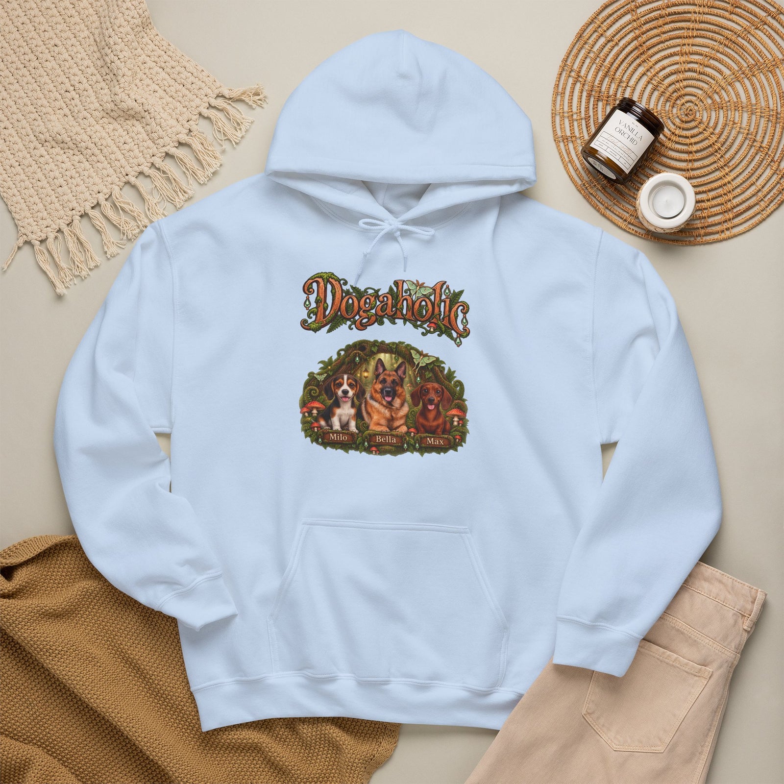 Personalized Dog Hoodie – Dogaholic Woodland Fantasy – Foto 20