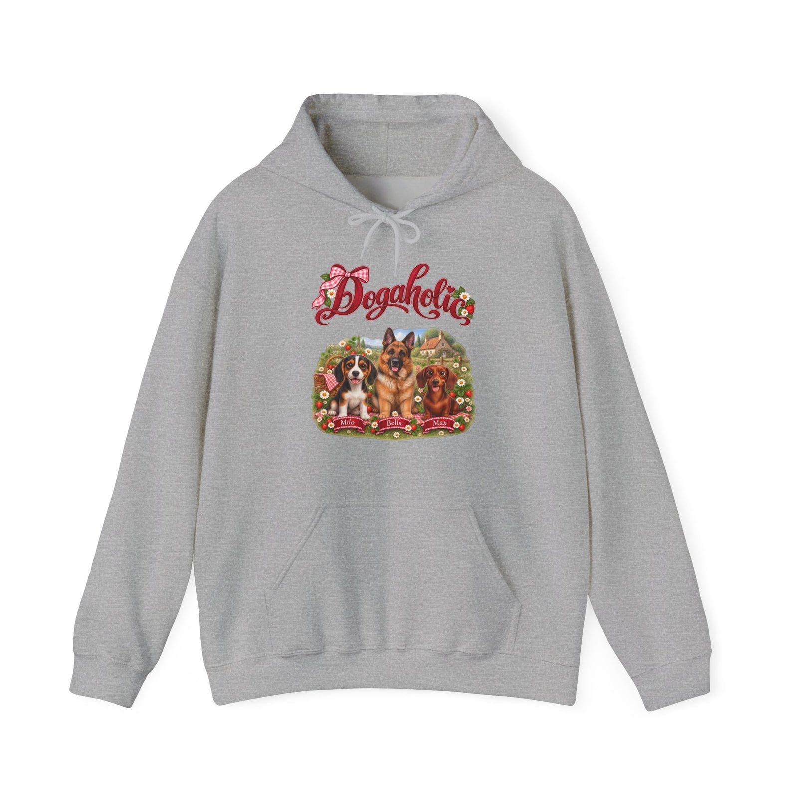 Personalized Dog Hoodie – Dogaholic Strawberry Picnic – Foto 4