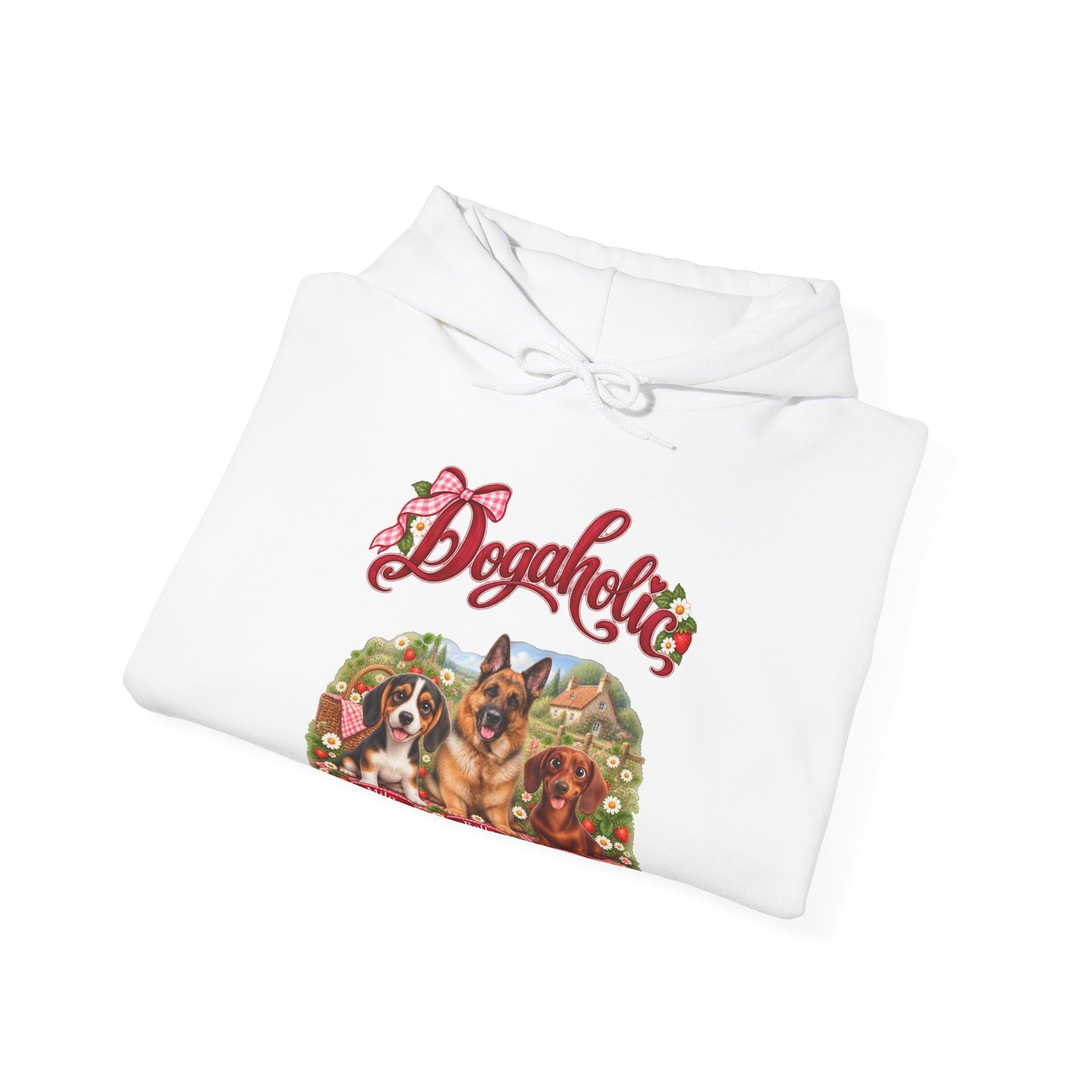 Personalized Dog Hoodie – Dogaholic Strawberry Picnic – Foto 9