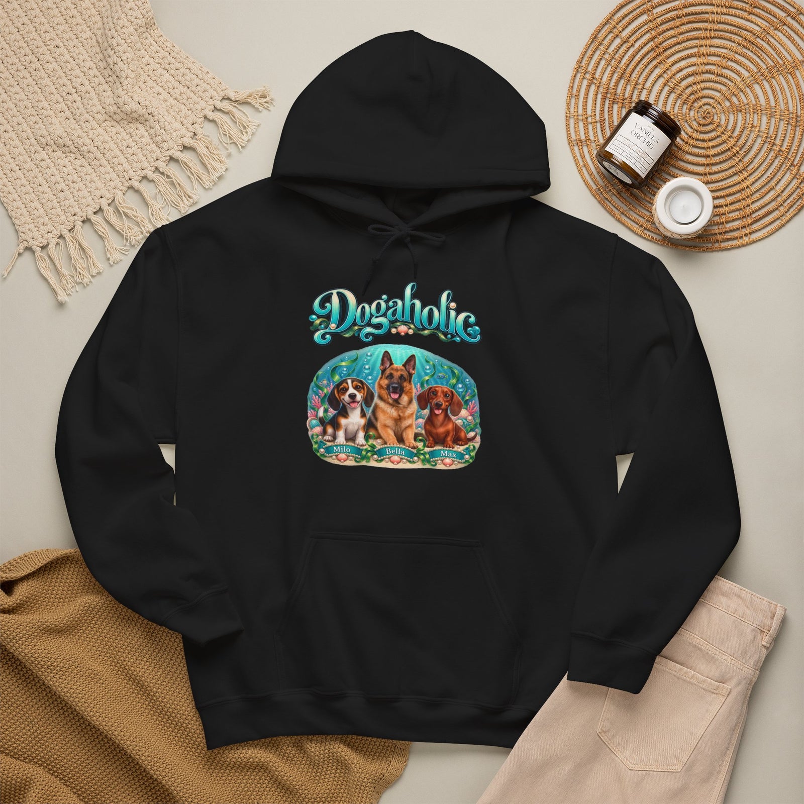 Personalized Dog Hoodie – Dogaholic Underwater – photo 11