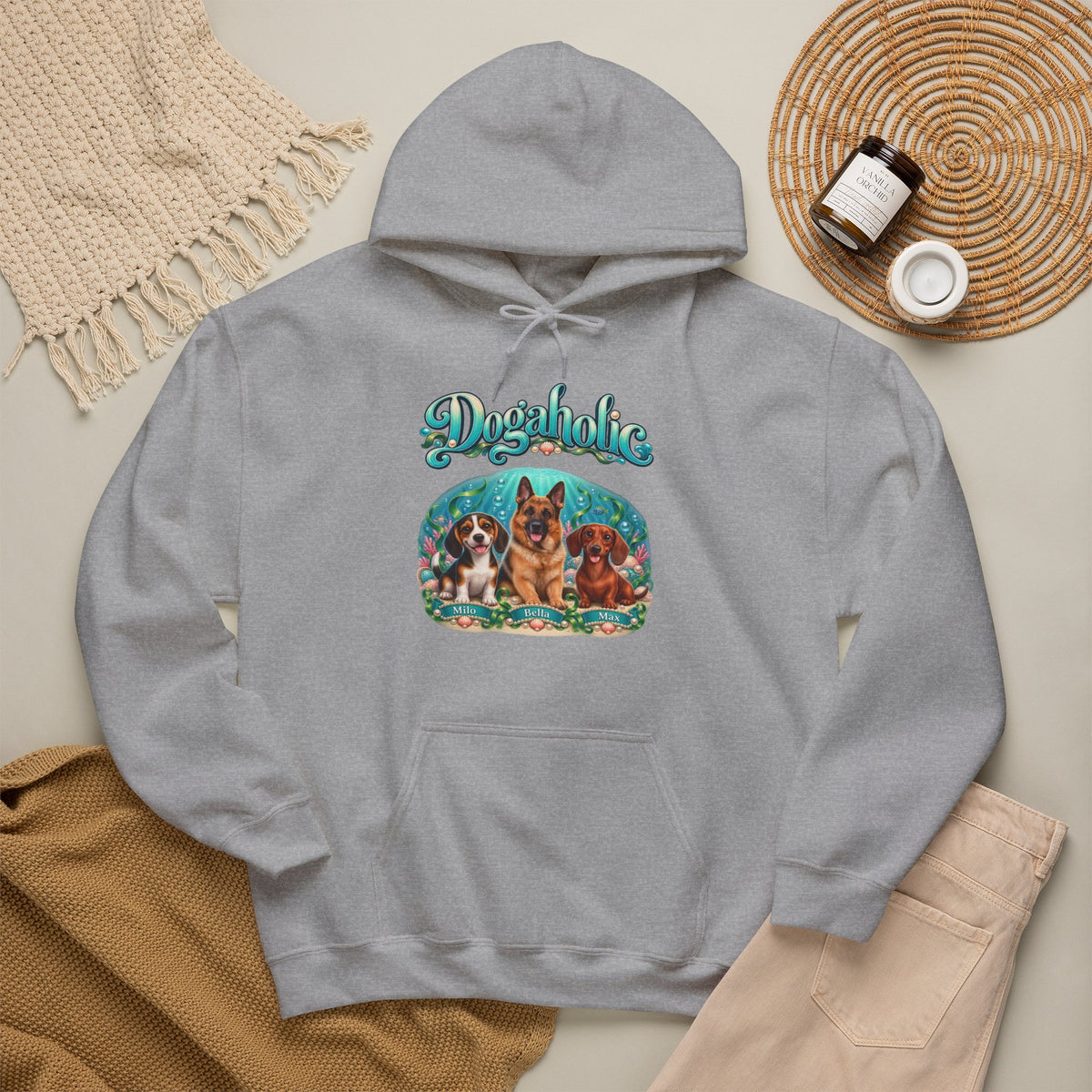 Personalized Dog Hoodie – Dogaholic Underwater – photo 5