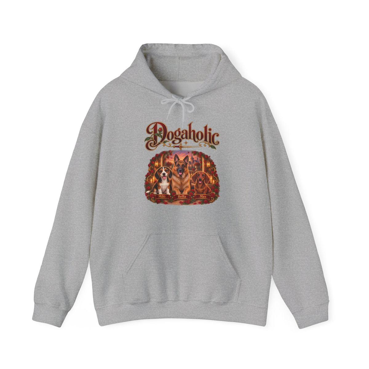 Personalized Dog Hoodie – Dogaholic Rose Fantasy – photo 4