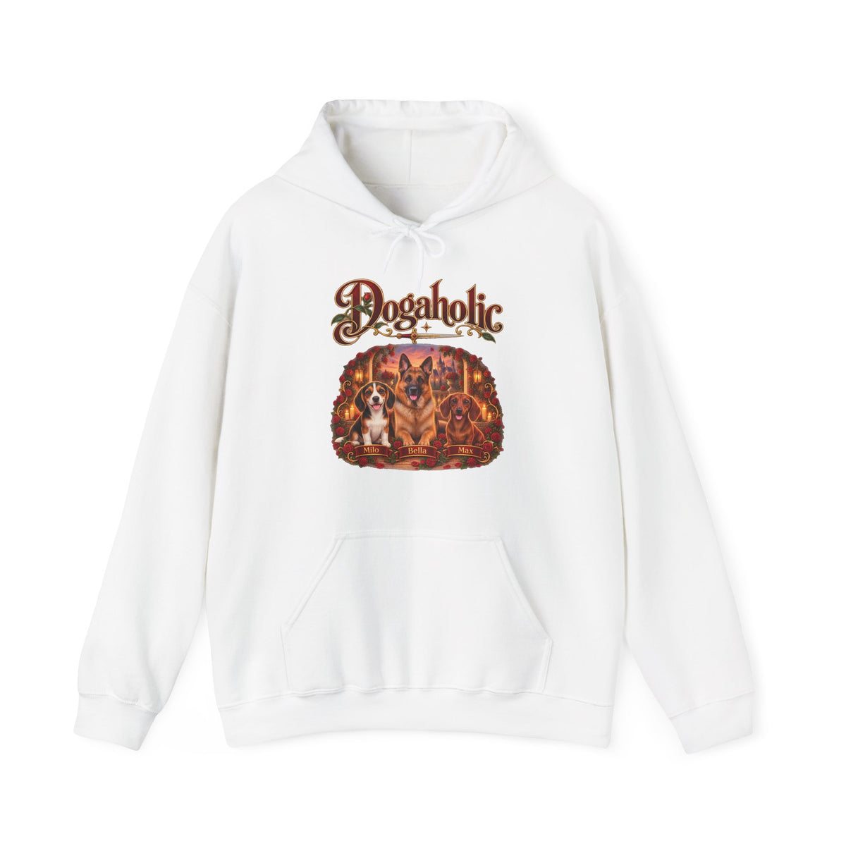 Personalized Dog Hoodie – Dogaholic Rose Fantasy – photo 7