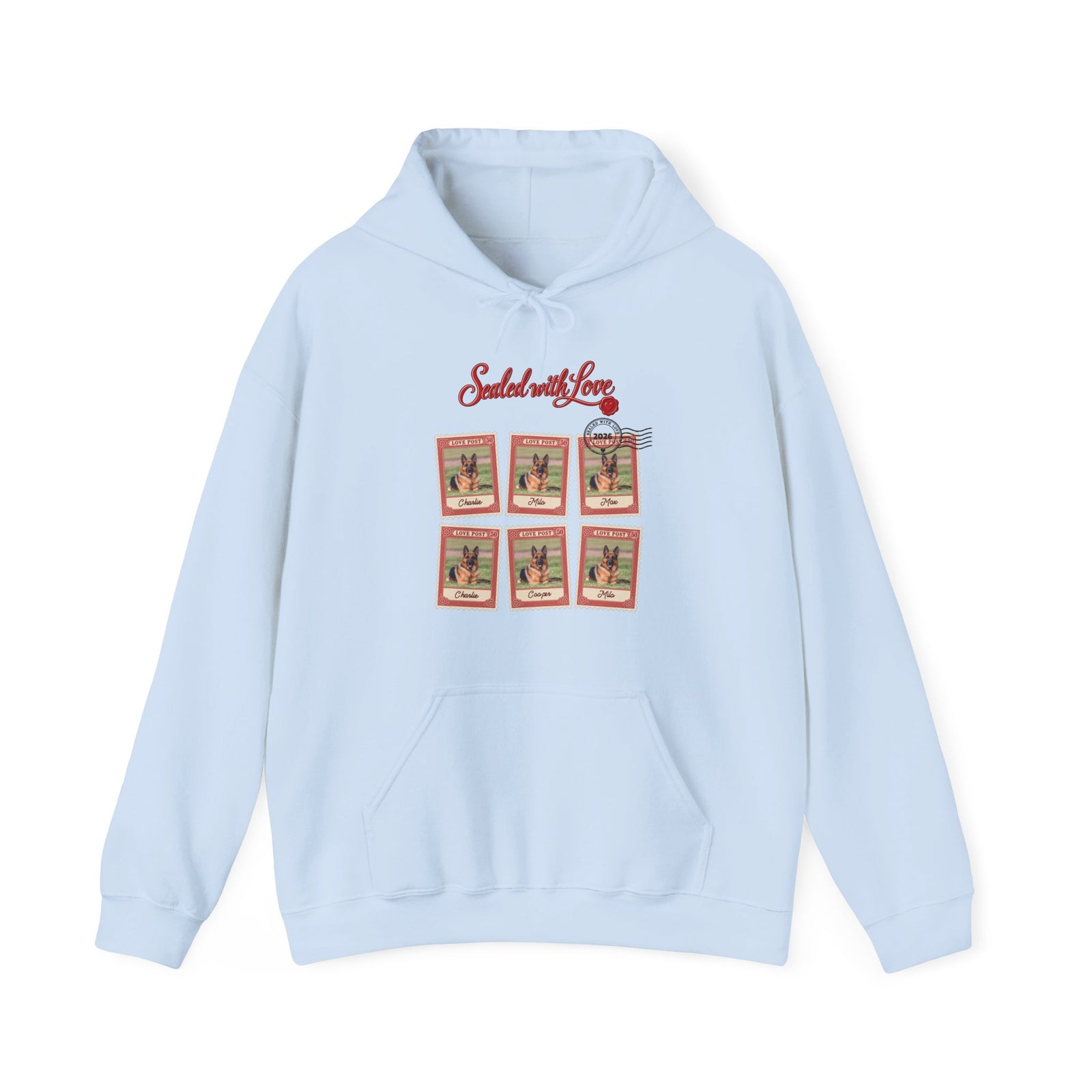 Personalized Dog Hoodie – Love Post Pet Name Stamps – photo 19