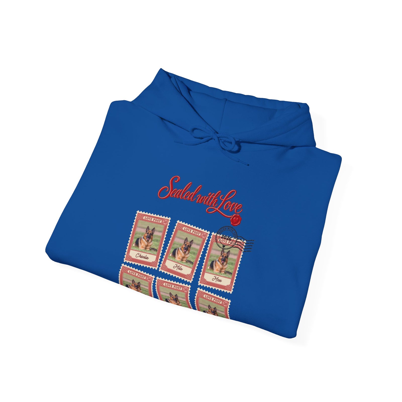 Personalized Dog Hoodie – Love Post Pet Name Stamps – photo 15