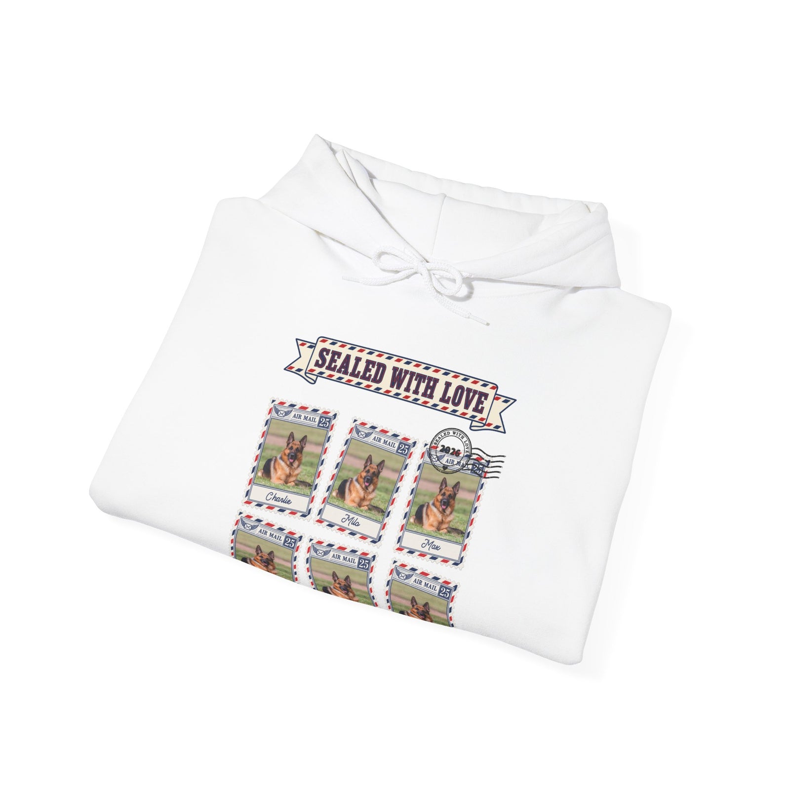 Personalized Dog Hoodie – Sealed With Love Air Mail – photo 9