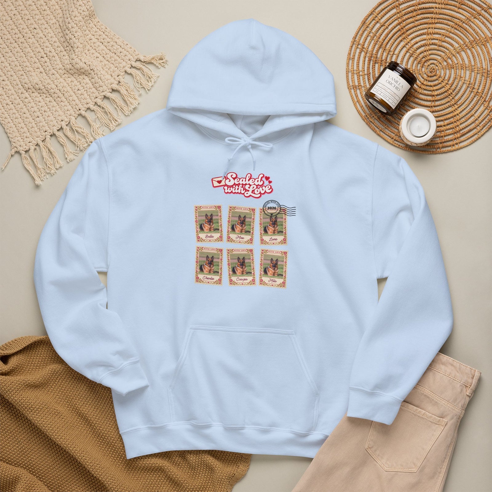 Personalized Dog Hoodie – Sealed with Love Stamps – photo 20