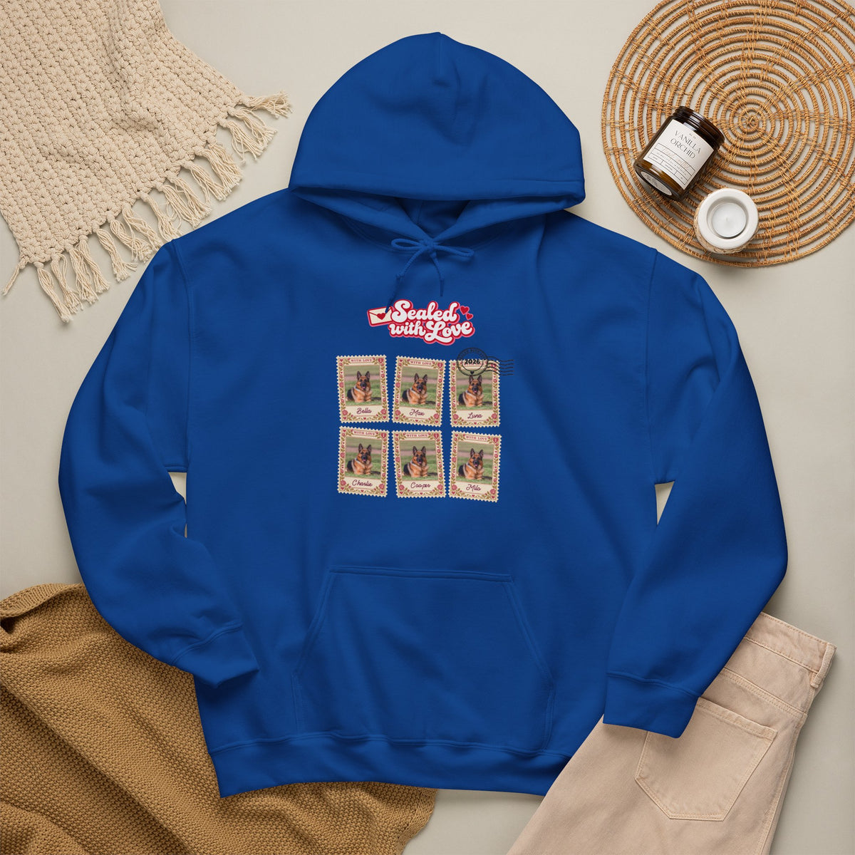 Personalized Dog Hoodie – Sealed with Love Stamps – photo 14