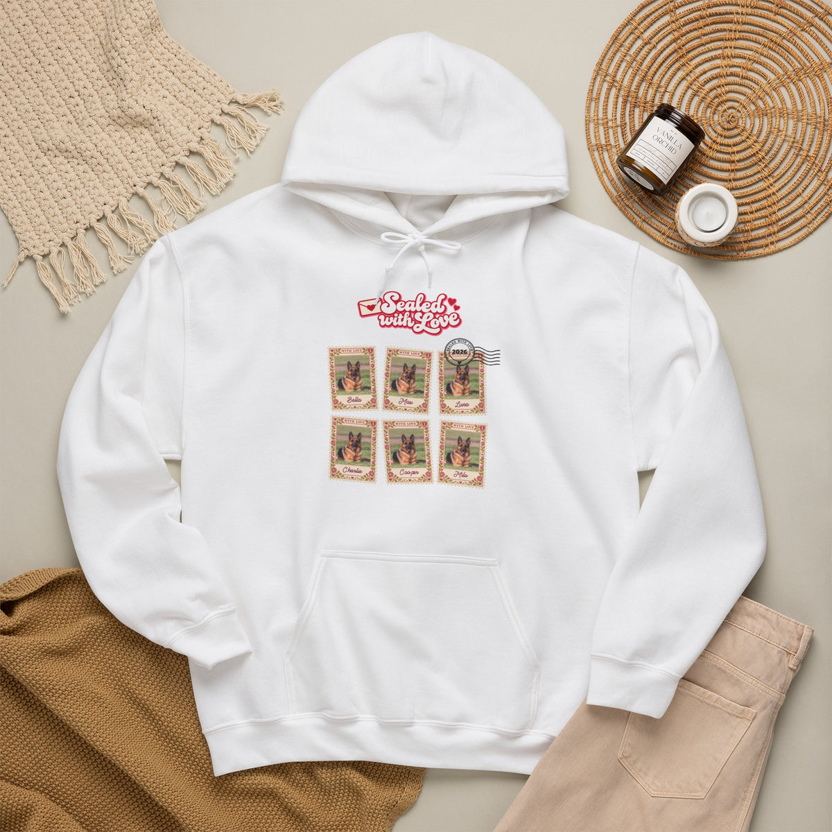 Personalized Dog Hoodie – Sealed with Love Stamps – photo 8