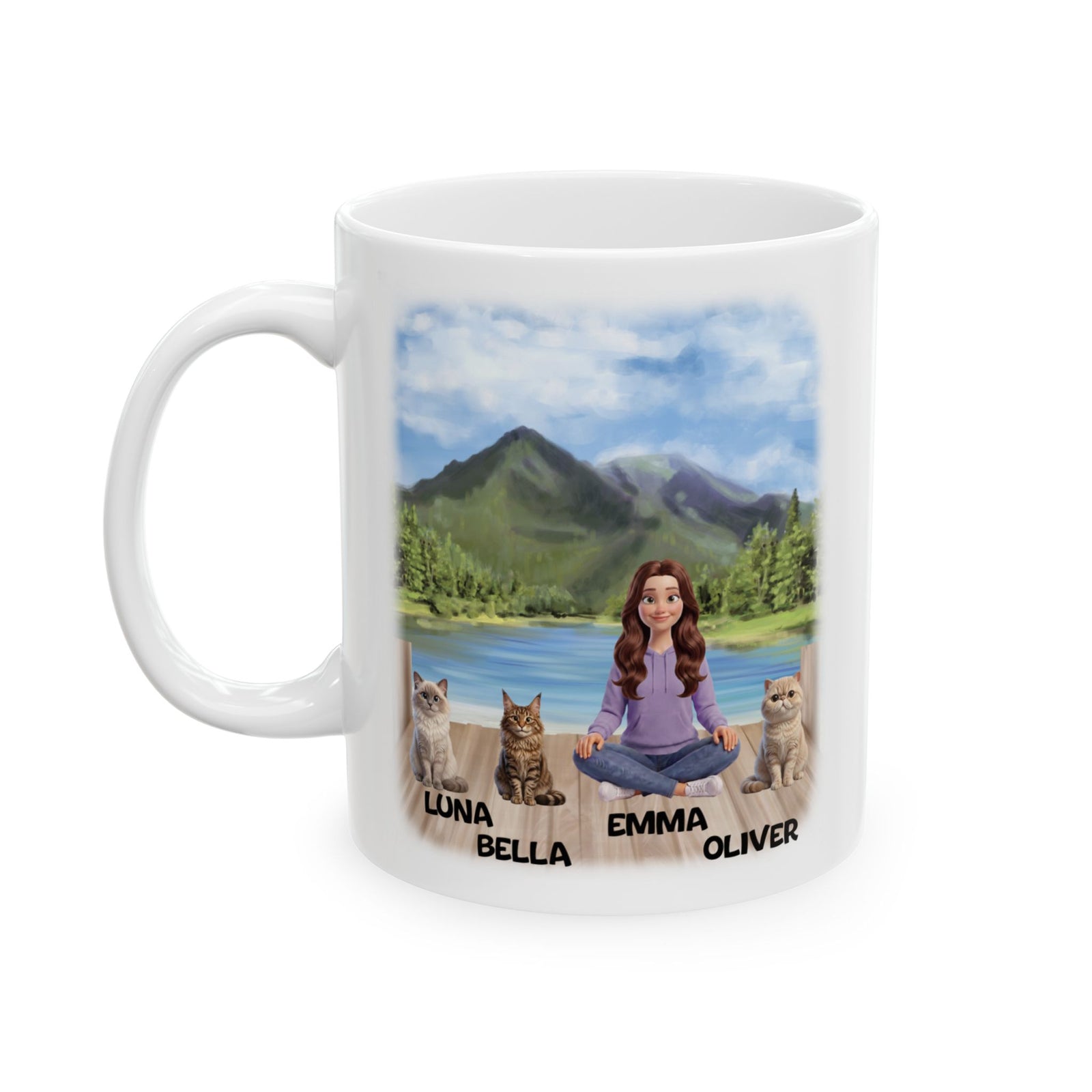 Tasse « Maman Chat » - Tasse personnalisée « Maman Chat » 