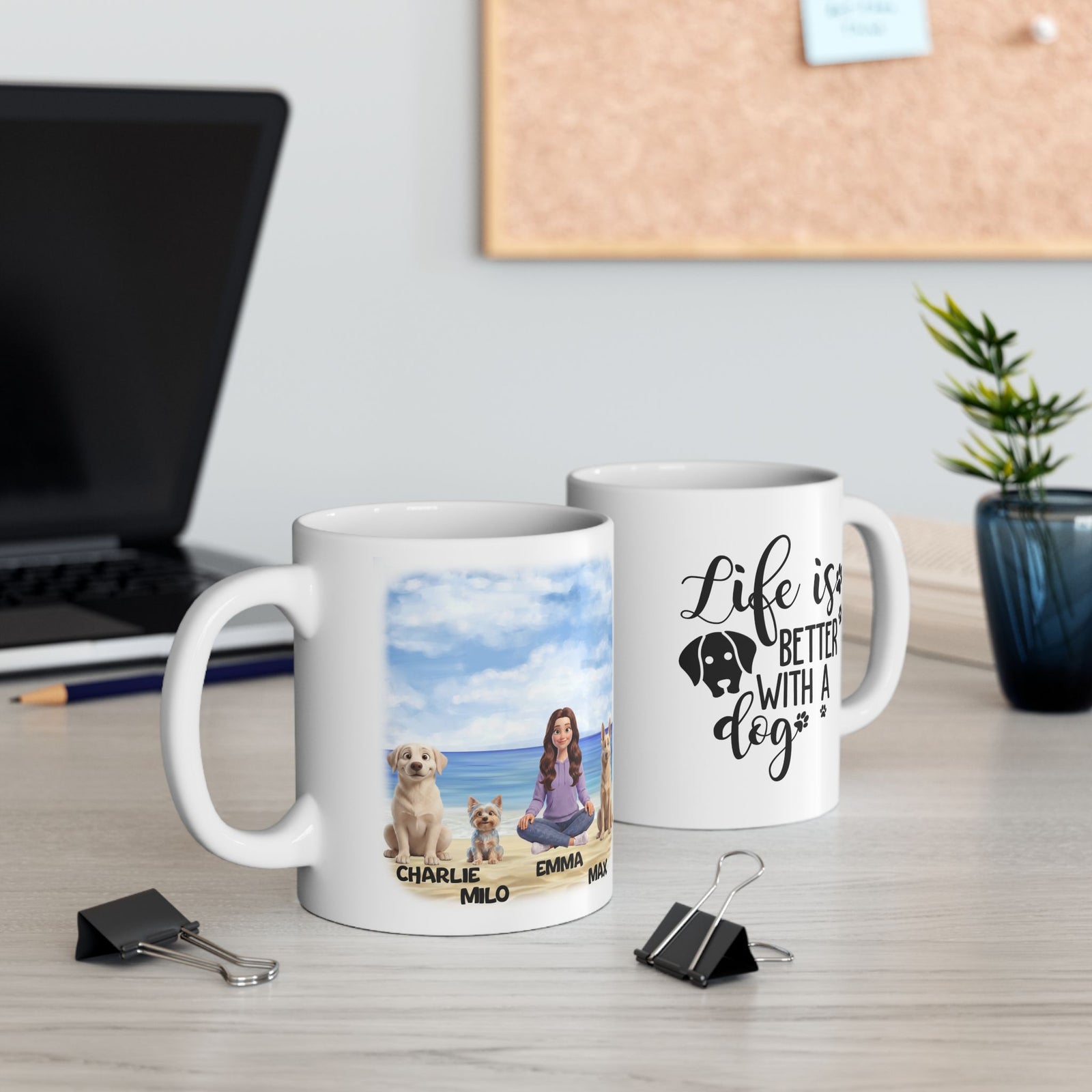 Tasse « Chien Maman » - Tasse personnalisée « Chien Maman »  – photo 3