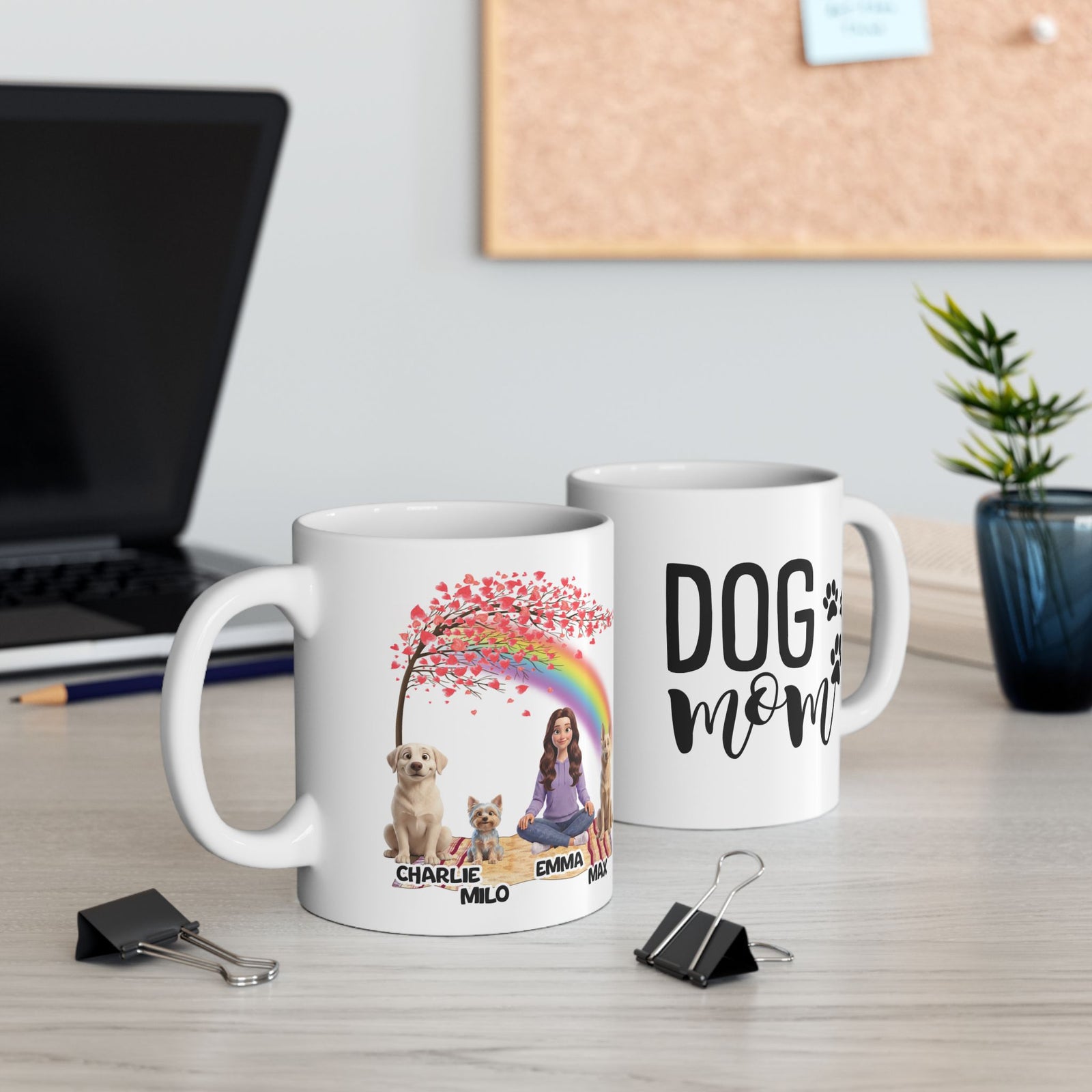 Dog Mom Mug - Personalized Dog Mug Up To 4 Dogs - Best Friends – photo 3