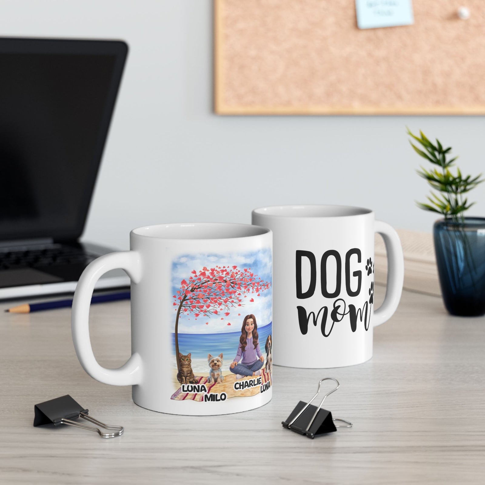 Dog/Cat Mom Mug - Personalized Dog/Cat Mom Mug - Up to 4 Pets – photo 3
