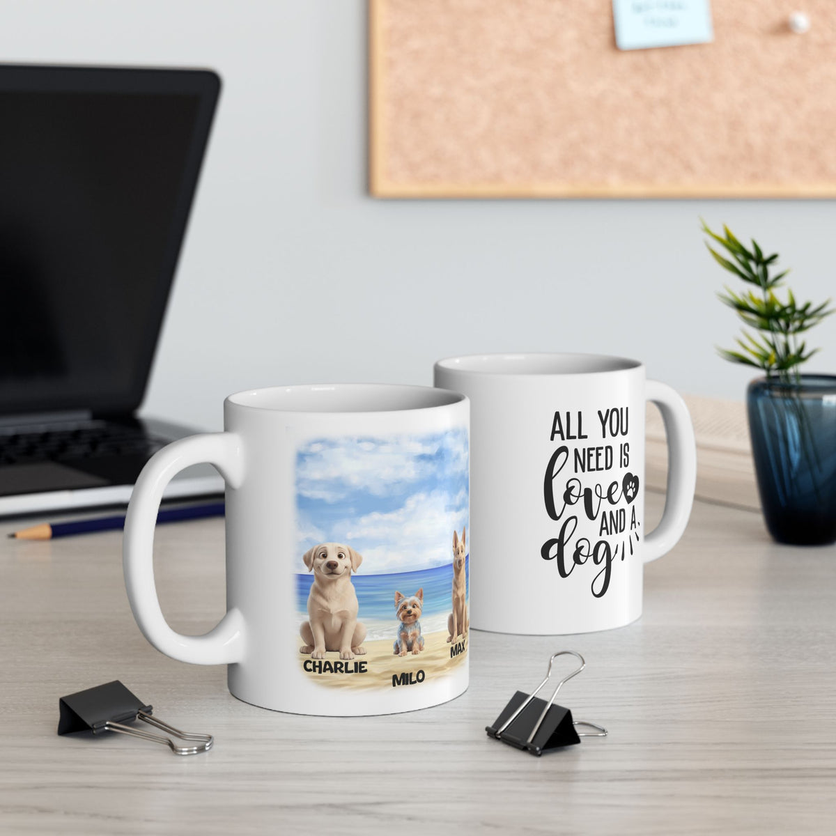 Personalized Dog Mug - Personalized Dog Memorial Mug - Up to 5 Dogs – photo 3
