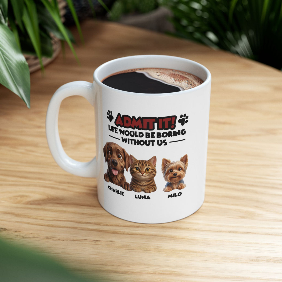 Personalized Pets Mug - Up to 6 Pets - Gift for Pet Parent – photo 4