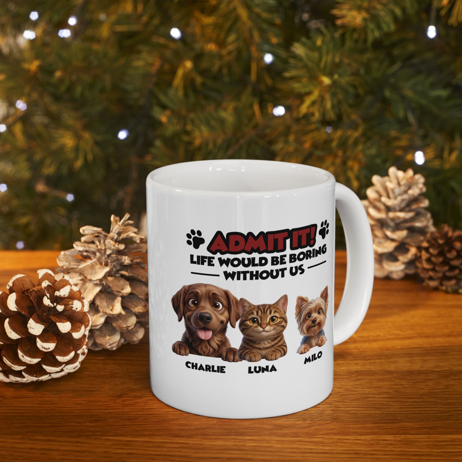 Personalized Pets Mug - Up to 6 Pets - Gift for Pet Parent – photo 6