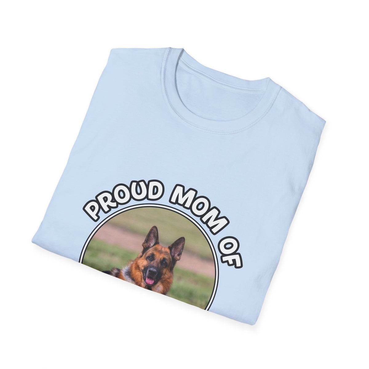 Personalized Graphic Tee – Proud Mom Photo Banner – photo 3