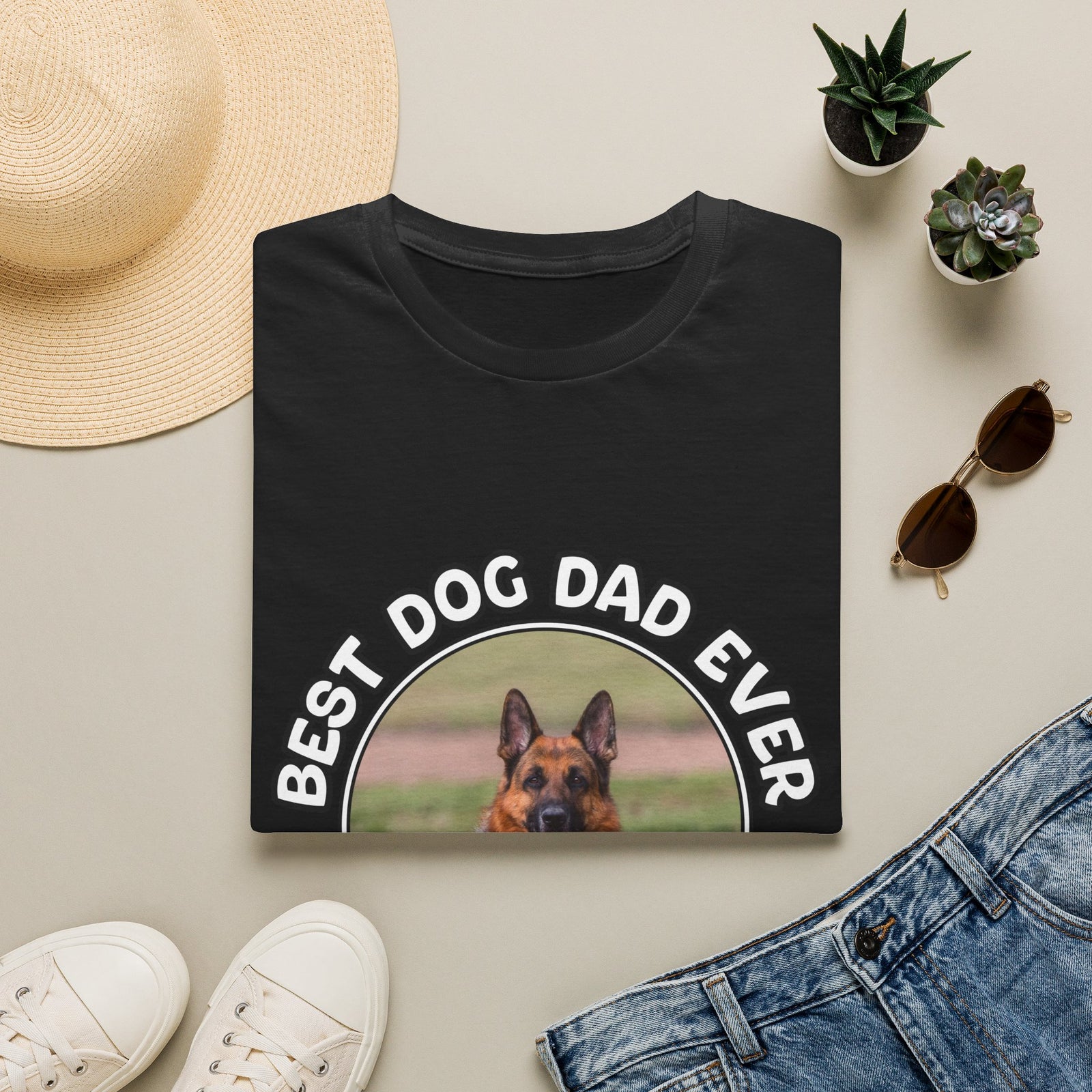 Personalized Graphic Tee – Best Dog Dad Ever – Foto 17