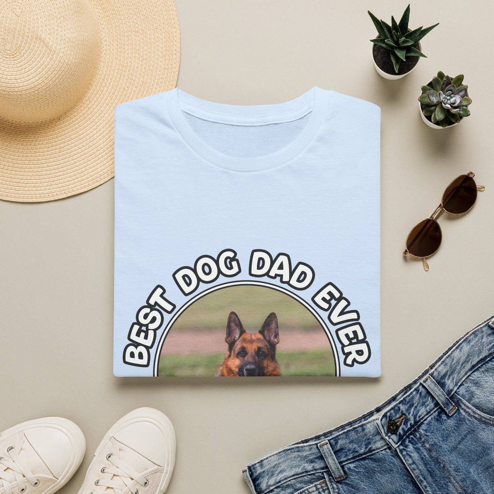 Personalized Graphic Tee – Best Dog Dad Ever – Foto 2