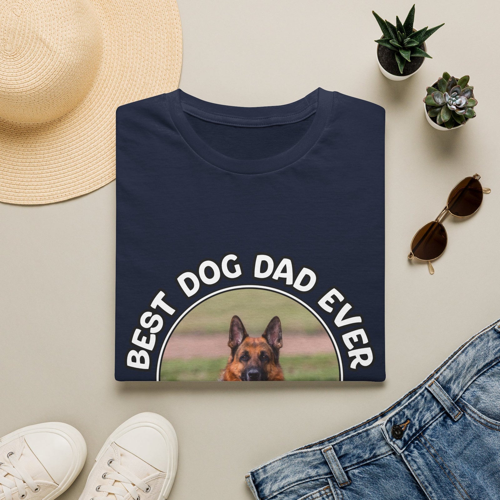 Personalized Graphic Tee – Best Dog Dad Ever – Foto 5