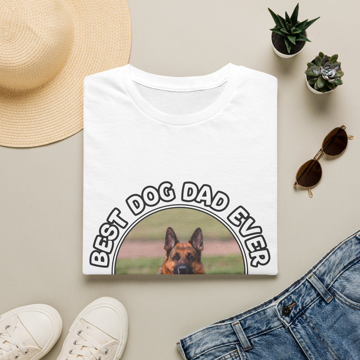 Personalized Graphic Tee – Best Dog Dad Ever – Foto 14