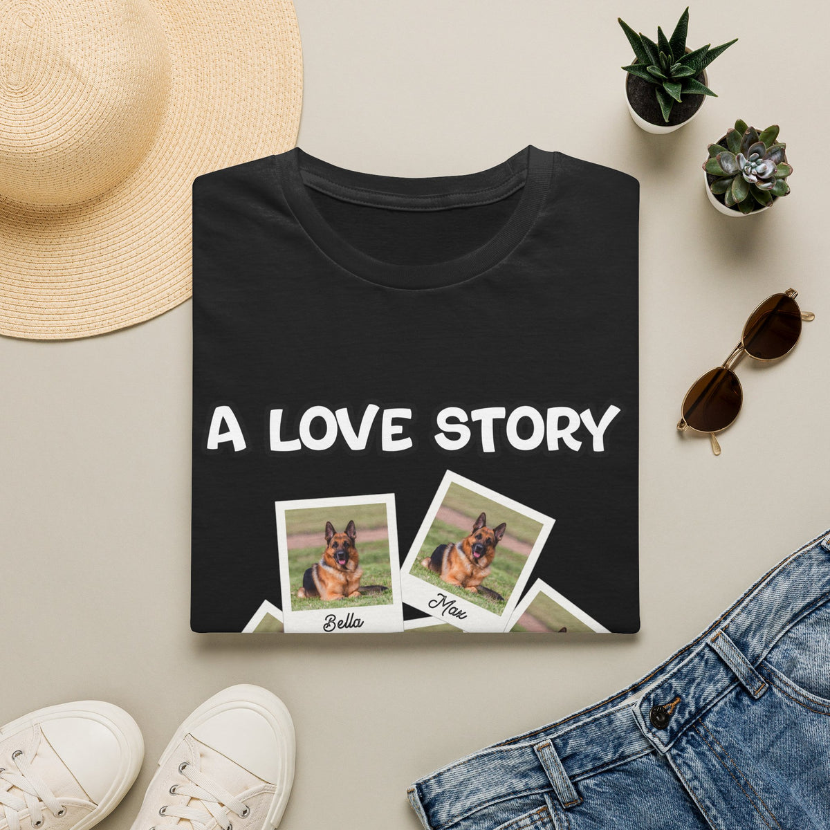 Personalized T Shirt – A Love Story Polaroids – photo 17