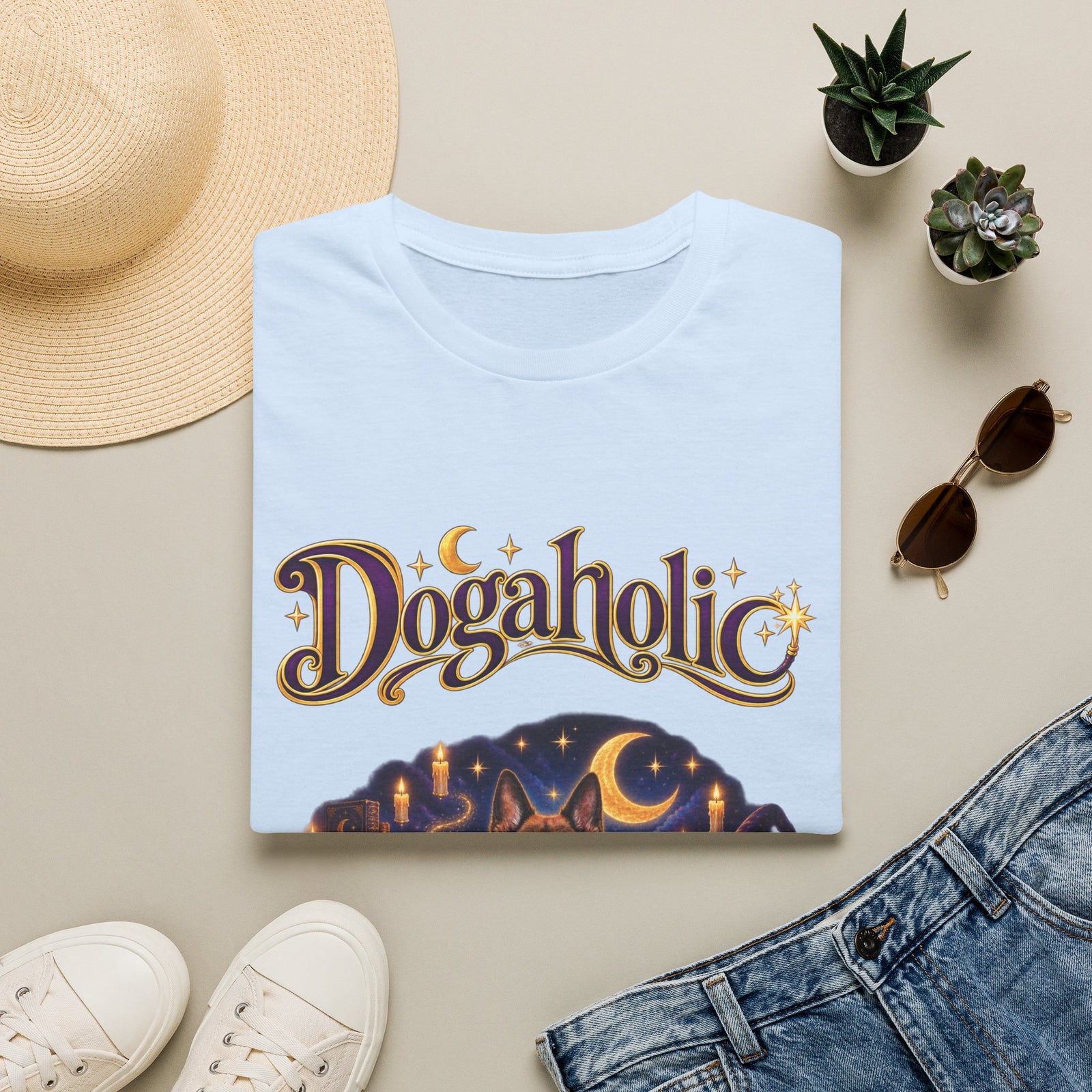 Personalized Graphic Tee – Dogaholic Wizard Dogs – photo 2