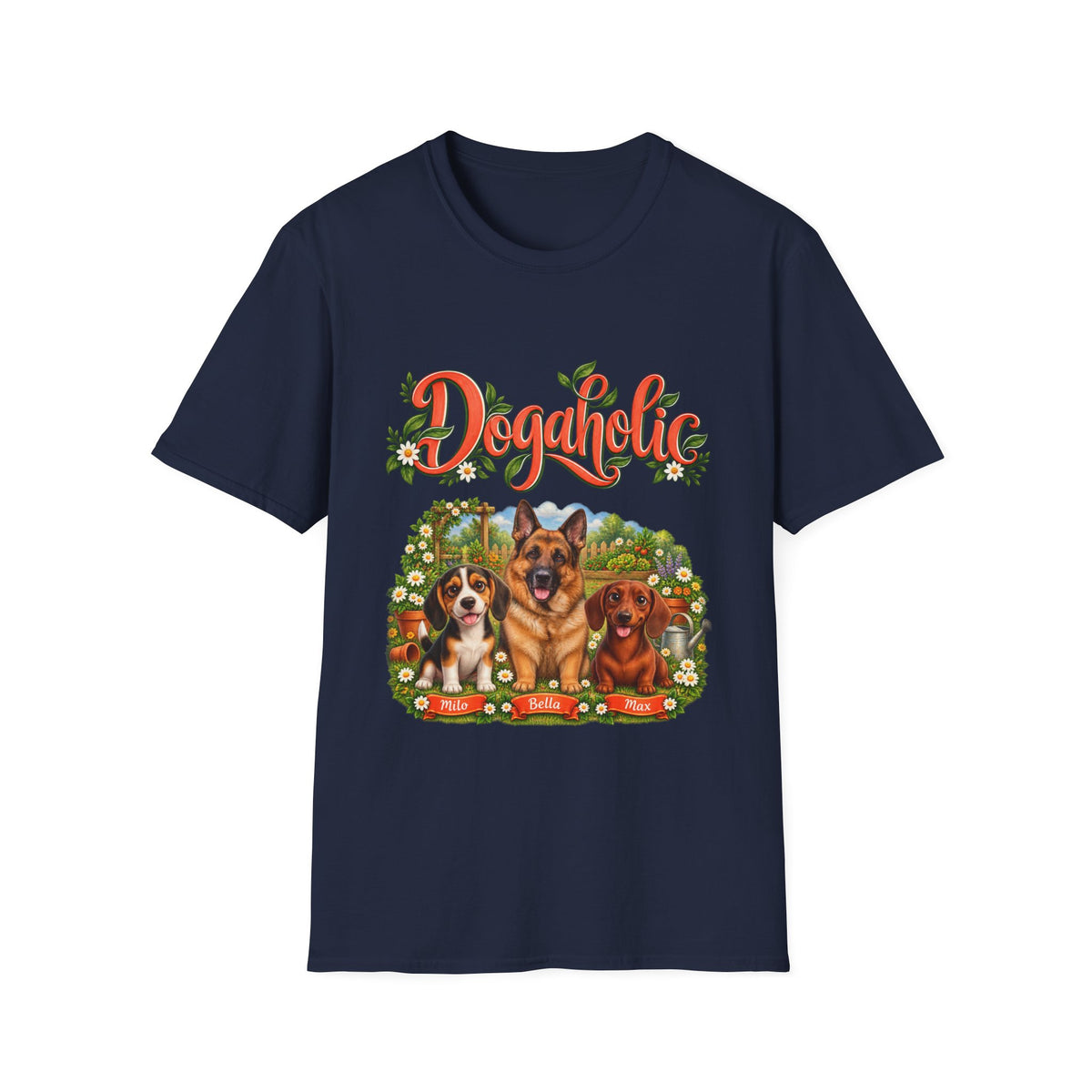 Personalized Graphic Tee – Dogaholic Garden – Foto 4