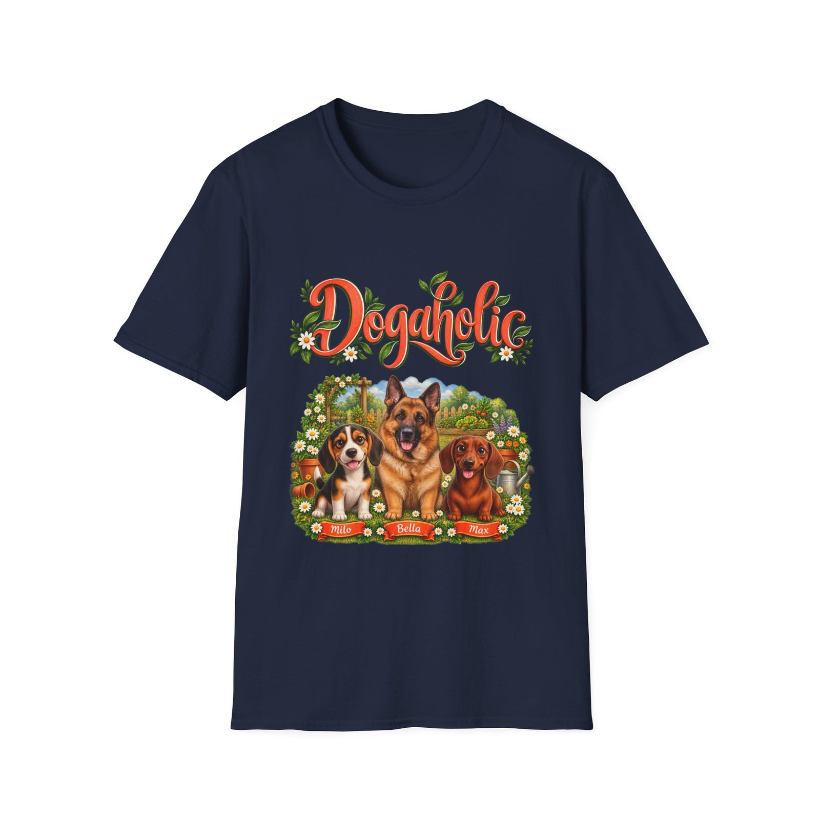 Personalized Graphic Tee – Dogaholic Garden – Foto 4
